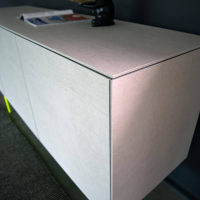 Kettnaker - Sideboard Soma Beton Optik Grau Gestell Neon Gelb - 4