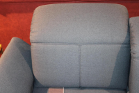 Carina - Ecksofa Memphis Lounge Stoff 3 Melrose Deep Ccean Blau Gestell Chrom - 7