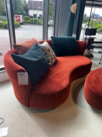 Bullfrog - Sofa Sofia Stoff Smoothie Rostbraun 15 28 Füße Metall Schwarz Pulverbeschichtet - 3