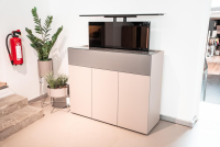 Spectral Smart Furniture - TV-Highboard JSL TV-Lift JSL1304-PE Pebble Abdeckplatte Glas - 2
