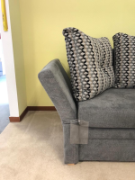 Restyl - Schlafsofa Isabella Stoff 2-6839 Grau mit Auszugsfunktion - 4