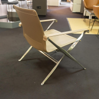 B&B Italia - Sessel Beverly 14  Kernleder Tortora 1121280 Rahmen Aluminium - 5