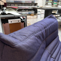 Ligne Roset - Sessel Togo Stoff Jean Brut Blau - 4