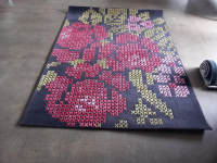 Sahco - Teppich 240x170 Bouquet Multicolour Anthrazit Rot Grün - 3
