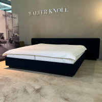 Walter Knoll - Polsterbett Yuuto 810 200 Stoff Hearth Undersea Schwarz Sockel Schwarz Mit Überstand ohne Matratze ohne Lattenrost - 7