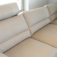 Erpo - Ecksofa Esparo 400 Bezug Leder I 43.210 Creme Kufen 8 HG Mit Kopfstütze Und Armlehnkissen - 2