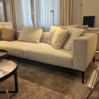 Walter Knoll - Ecksofa Jaan Living Stoff Weave 7756 Silver Grau Gestell Schwarz Matt Pulverbeschichtet - 2
