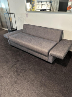 Signet - Schlafsofa Kyoto In Blau mit Klappbaren Seitenteilen - 3