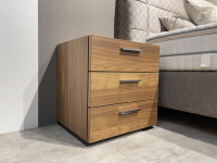 Hülsta - Multi Kommode R Kernnussbaum Griff 007 Silber Mit 3 Schubkästen - 6