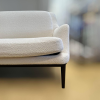 Bielefelder Werkstätten - Sofa Grace Stoff Queen BW1775-171 Weiß Creme Holzfüße Wengefarben - 3