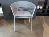 Fast - 4er-Set Outdoorstuhl Ria Schnur Powder Grey Aluminium Pulverbeschichtet - 6