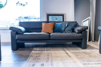 Erpo - Polstergarnitur Leder 43 059 Braun Inklusive Kopfstütze 2 Sofas 1 Sessel - 4