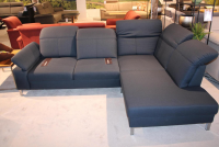 Carina - Ecksofa Memphis Lounge Stoff 3 Melrose Deep Ccean Blau Gestell Chrom - 3