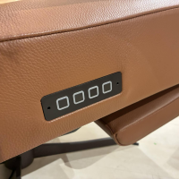 Jori - Relaxsessel Yoga 3391 Multi-Move Medi in Celia Tabacco Braun Metallgestell Gewellt Lackiert Schwarz Mit Motorischer Rückenlehne Inkl. Verstellbarer Kopfstütze - 2