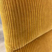 Walter Knoll - Sessel Votteler Chair 368 10 Stoff Phlox 443 Gelb Gestell Stahl Matt Schwarz Pulverbeschichtet Armlehnen Nussbaum - 3