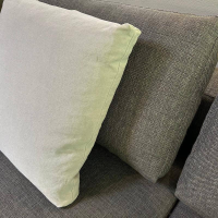 Walter Knoll - Sofa Living Landscape 755 Stoff  Lucia Farbe Moonlight Grau Grün Sockel Buche Lackiert Schwarz Inkl. Comfortkissen - 6