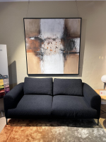 IP Design - Sofa Loop Stoff Lucie 1788-191 Schwarz Füße Metall Schwarz Matt - 2