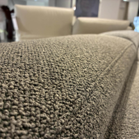 Polsteria - Ecksofa Paulina B Stoff Space Khaki 757 Grün Grau Füße Metall Schwarz Matt Mit Verstellbarer Kopfstütze - 2