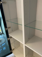 Häcker - Vitrine Modell AV 2135 Schwarz Metalllack Innen Lichtgrau - 9