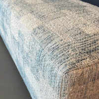 Walter Knoll - Polsterbank Yuuto 810 H4 Stoff Dedar Atlantico Oceano Beige Grün Blau Sockel Holz Schwarz Lackiert - 8
