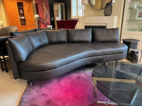 De Sede - Sofa  DS-0167/29 Leder 25 Touch 55 Espresso Braun Füße Edelstahl Poliert - 4