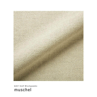 COR - Sofa Conseta Stoff 8207 Muschel Creme Gestell Metall F05 Schwarz - 7