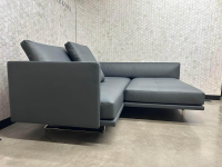 Walter Knoll - Ecksofa Prime Time 490 10 Leder Miami Schwarz Gestell Aluminium Hochglanz Poliert Inklusive Kissen mit der legendären Schwenkfunktion - 2