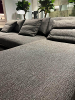 Bielefelder Werkstätten - Ecksofa Spirit 10923 Stoff Joelle B Schlamm Grau Füße Chrom Glänzend - 7
