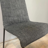 Walter Knoll - 4er Set Stuhl Liz 1311 Stoff Togba Lava Grau Gestell Bronze Schwarz Matt Pulverbeschichtet Mit Kunststoffgleitern - 7