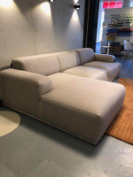 Muuto - Ecksofa Connect Soft Stoff Re-Wool 128 Grau Füße Holz Lackiert - 6