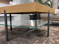 Hülsta - Couchtisch CT 240 Natureiche  Lack grau - 4