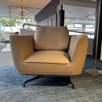 Wittmann - Sessel Andes Leder Nappa Earth Beige Füße Metall Schwarz Grau Pulverbeschichtet Inklusive Lehnkissen - 7