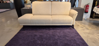 Activineo - Sofa Genua Stoff 7 Catania Creme Beige Füße Braun Gebeizt - 2