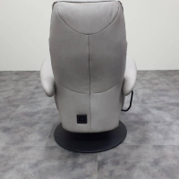 himolla - Relaxsessel Eayswing "S" 7559 75 O44 2-Motorisch m. Aufstehhilfe Leder 22 Soft Nappa Asche Grau Gestell Tellerfuß Metall Anthrazit Pulverbeschichtet - 7