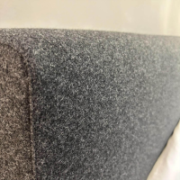 Walter Knoll - Polsterbett Yuuto Bed 810 180 Stoff Divina Melange 180 Dunkelgrau Gestell Buche Schwarz Lackiert ohne Lattenrost ohne Matratze - 6