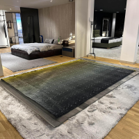 Miinu - Teppich 322x232 ID4690 Special Uncommons Tencel Iguana Gelb Blau - 2