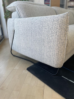 Rom - Polstereckgruppe Vitis CL280 Stoff Ancona Sky Grau Blau Fuß Schwarz Inklusive Motorischer Relaxfunktion - 4