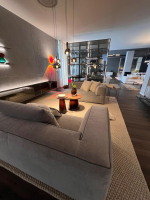 Flexform - Sofa Perry Stoff Grau 542 Hellgrau Mit Keder Und Kissen - 2