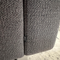 COR - Ecksofa Conseta Stoff 8078 Tabak Anthrazit Metallkufe F04 Stahl Feinstruktur Mit Kopfstütze - 2