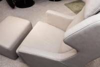 Rolf Benz - Sessel 5200 Leder Beige Mit Hocker - 4