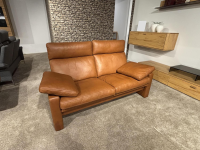 Erpo - Garnitur Manhattan 250 Leder 250.850 Tabac Braun 2 Sofas 1 Hocker - 4