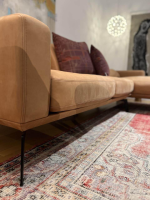 De Sede - Sofa DS 87 Leder 45 Naturale Cuoio Braun Füße Schwarz Beschichtet - 4