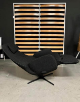 Jori - Relaxsessel Cosy Ghost Mono-Move Medium Stoff Lamm C0100 (F1b) Dunkelgrau Schwarz Sternfuß Metall Schwarz Pulverbeschichtet - 2
