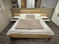 Thielemeyer - Schlafzimmer Milo Lack Weiß Wildeiche Massiv Gebürstet Mit LED Beleuchtung - 7