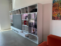 Kettnaker - Shelf unit Vita width 390 matt lacquer white Fenix black - 7