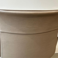 Walter Knoll - Sessel FK Lounge 6727 3G Leder Elen 65 1506 Taupe Beige Grau Gestell Aluminium Poliert Mit Filzgleitern - 4