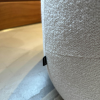 Ligne Roset - Sessel Pukka Stoff Capa Ecru Beige Füße Kunststoff Inklusive Hocker Groß - 3