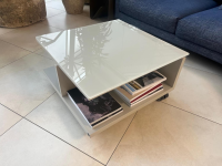 Hülsta - Wohnwand Now Vision C18 Lack Seidengrau Hochglanz Akzent Kernnussbaum Inklusive Couchtisch - 7