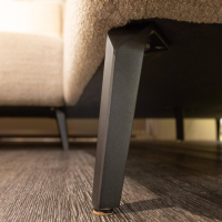 W. Schillig - Ecksofa Caroline Stoff V8848 Sand Beige Füße Metall Schwarz Inklusive Kissen - 8