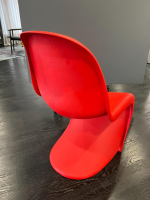 Vitra - Stuhl Panton Chair Sitzschale Polypropylen Classic Red Rot Stapelbar - 5